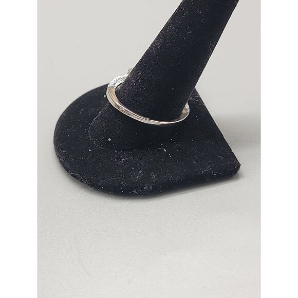 10k Patriotic Gemstone Ring Ladies SZ 12 White Gold Garnet Cubic Zirconia Iolite - Picture 9 of 16